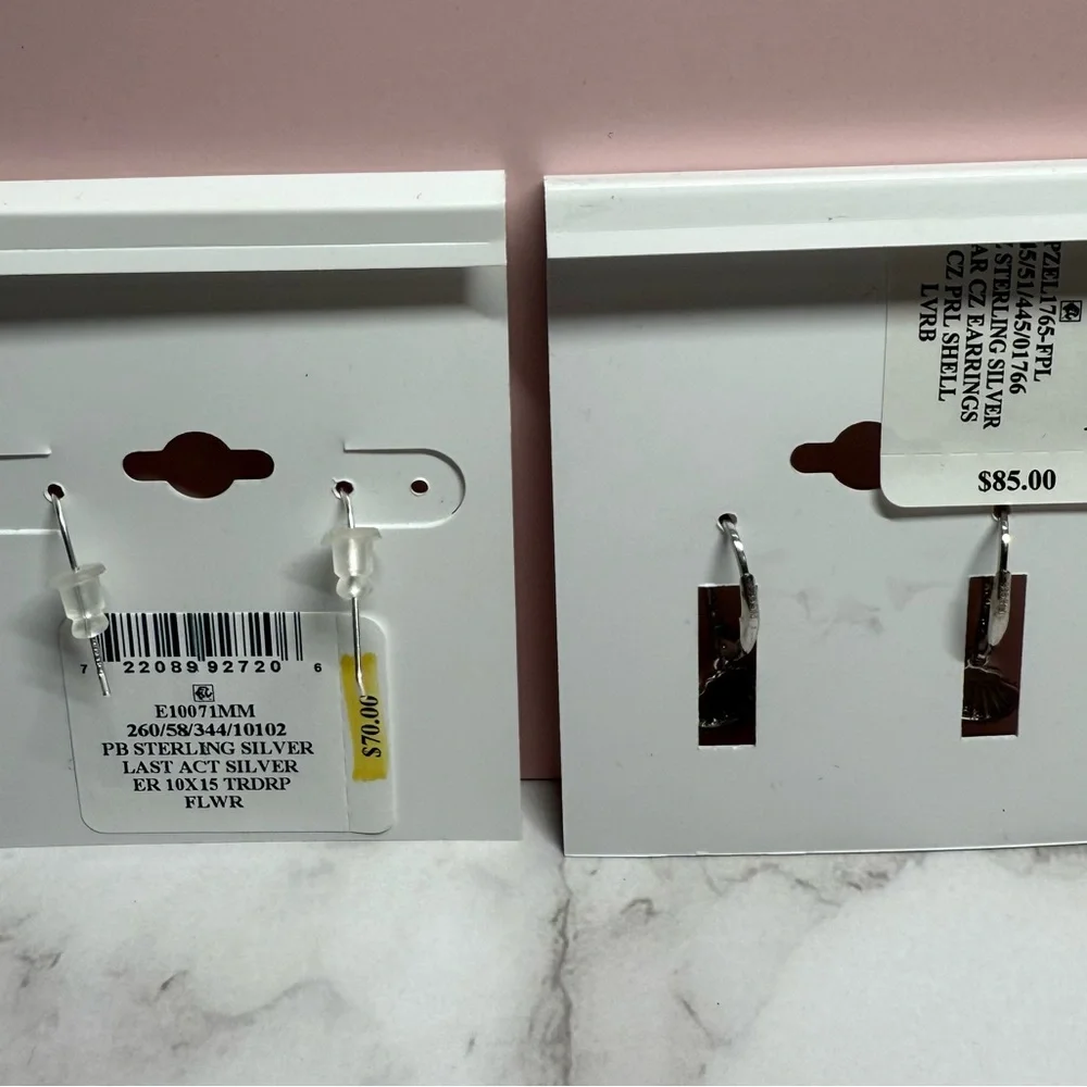 Giani Bernini Silver Drop Earrings- bundle - Picture 2 of 2